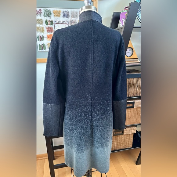 Stella Carasaki Boiled Wool Asymmetrical Coat - NWT - Picture 3 of 16